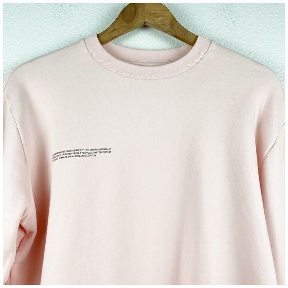 Pangaia Pink Cropped Sweatshirt Size Small