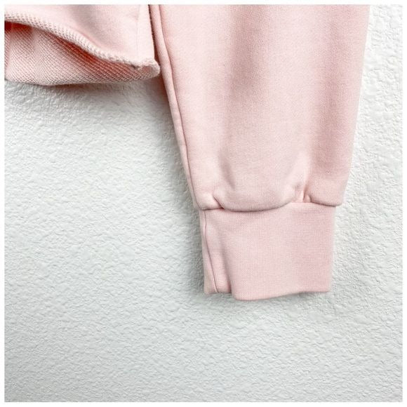 Pangaia Pink Cropped Sweatshirt Size Small