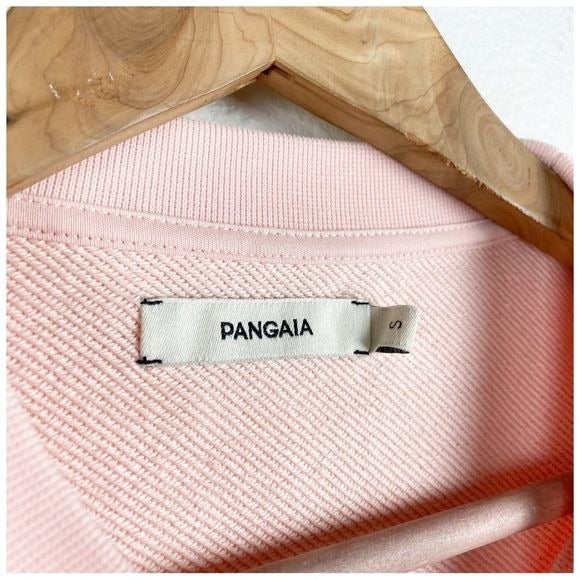 Pangaia Pink Cropped Sweatshirt Size Small