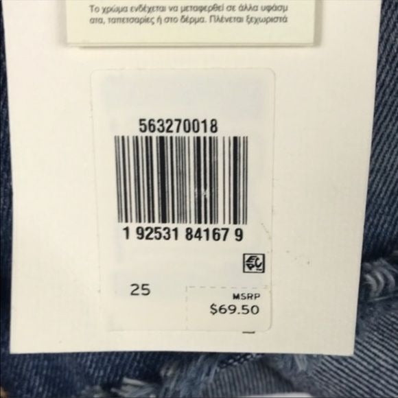 Levi’s NWT 501 Cut Off Distressed Denim Shorts in Silver Lake Size 25