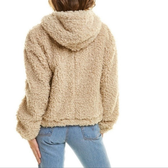 NWT Walter Baker Shearling Bomber Jacket Size Small