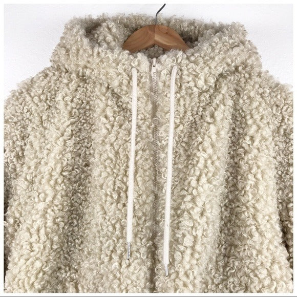 NWT Walter Baker Shearling Bomber Jacket Size Small