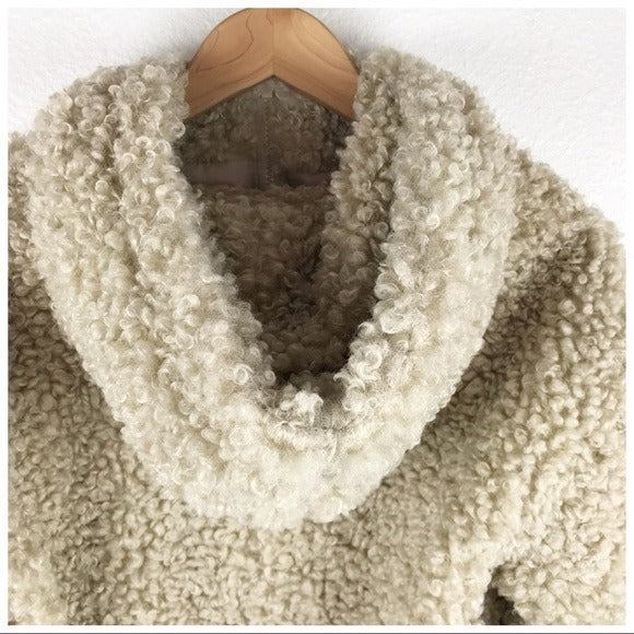 NWT Walter Baker Shearling Bomber Jacket Size Small