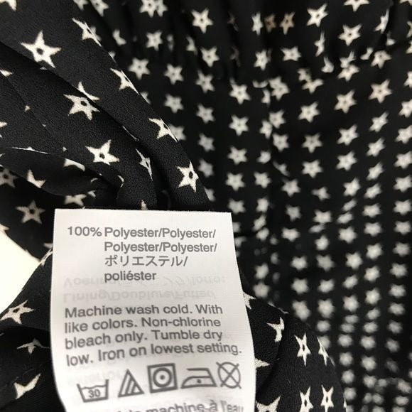 J.Crew NWT V-Neck Peplum Top in Stars Print Size 2