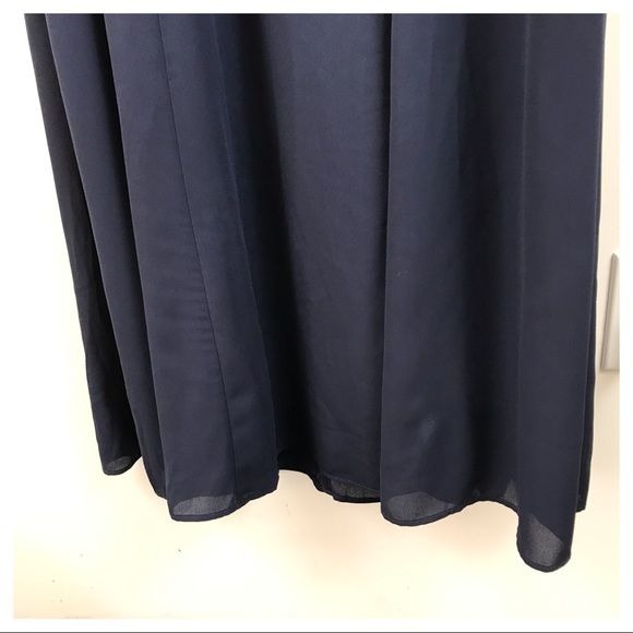 Show Me Your Mumu NWT Lauren Tie Maxi Dress in Rich Navy Crisp Size XL