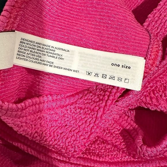 bond-eye NWT Rico One-Piece Swimsuit in Fuschia Size XS-L