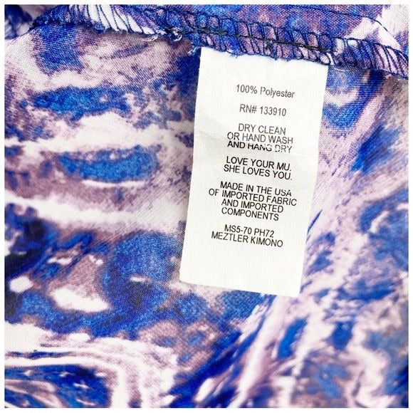 Show Me Your Mumu Meztler Printed Fringe Kimono Size Small