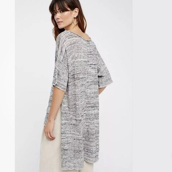 Free People Light Bright High Low Knit Tunic Top Size Medium