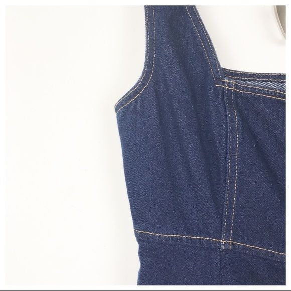 Urban Outfitters Zella Denim Front Zip Dress Size 2