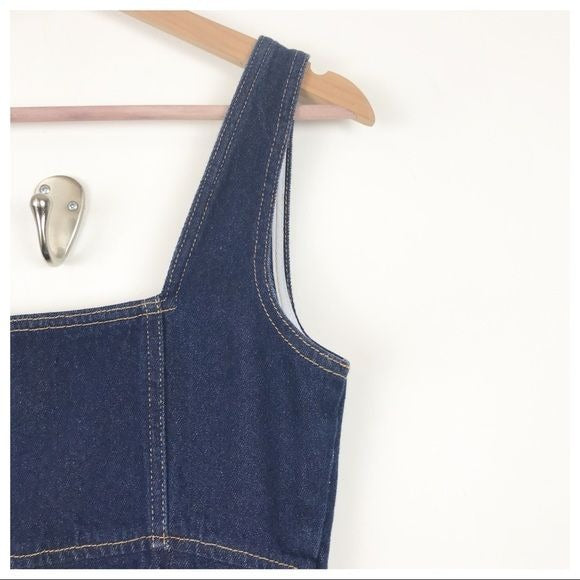 Urban Outfitters Zella Denim Front Zip Dress Size 2