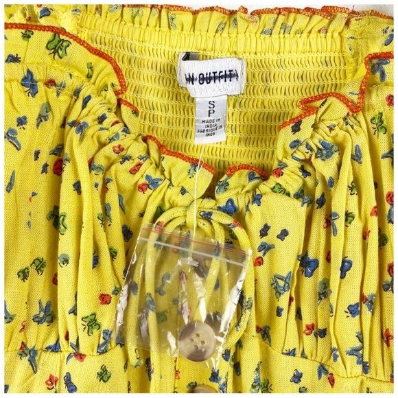 Urban Outfitters Betti Print Linen Romper Size Small