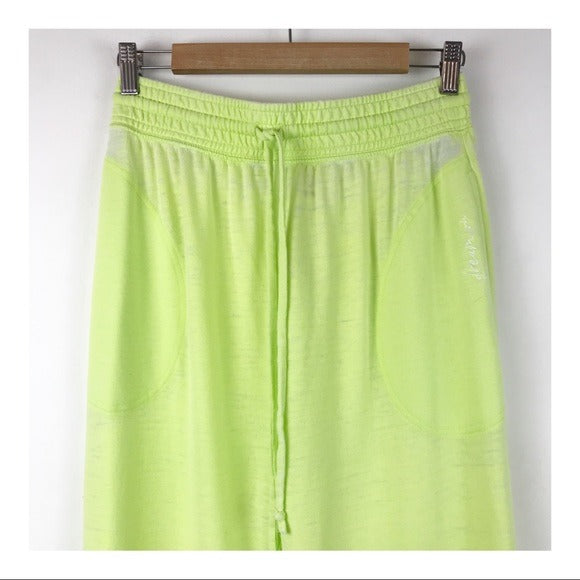 Free People Cozy Cool Girl Sweatpants in Lightening Bug Size Small