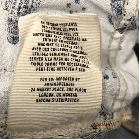 Anthropologie Pilcro and the Letterpress Bermuda Shorts Size 25