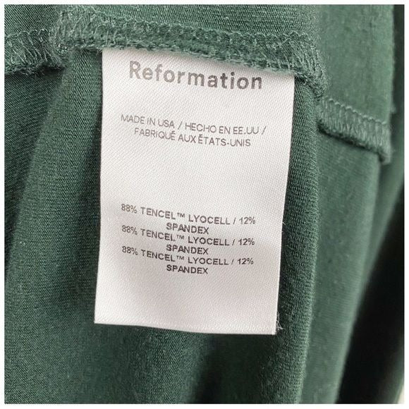 Reformation Prudence Dress in Green Size XS