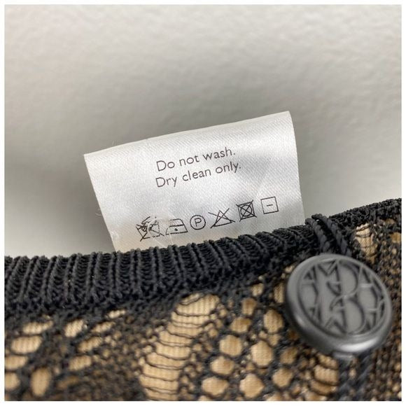 NWT Dagmar Black Crochet LS Dress Size Large