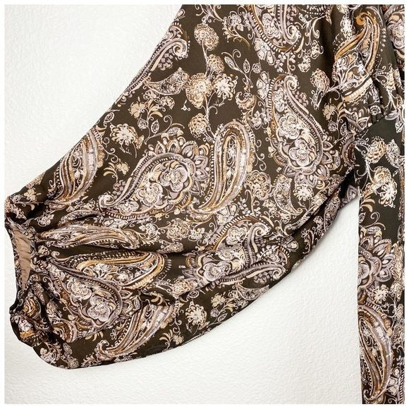 Bohme NWT Chaney Paisley Print Maxi Dress Size Large