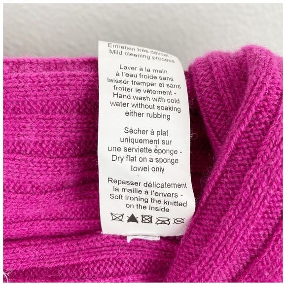 Lanvin Petite Pink Shrug Cashmere/Wool Cardigan Size 4