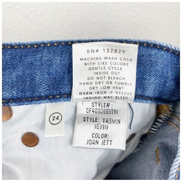GRLFRND Yasmin Jeans in Joan Jett Size 24