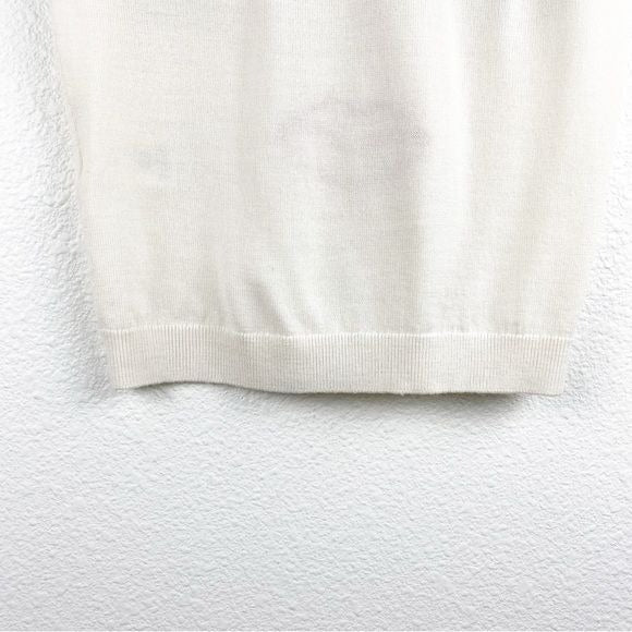 NWT Alice and Olivia Linden Stace Face Short Sleeve Sweater Size Small