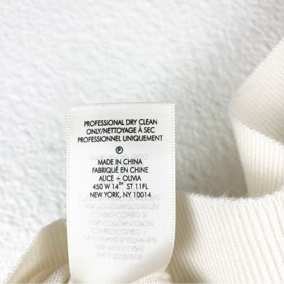 NWT Alice and Olivia Linden Stace Face Short Sleeve Sweater Size Small