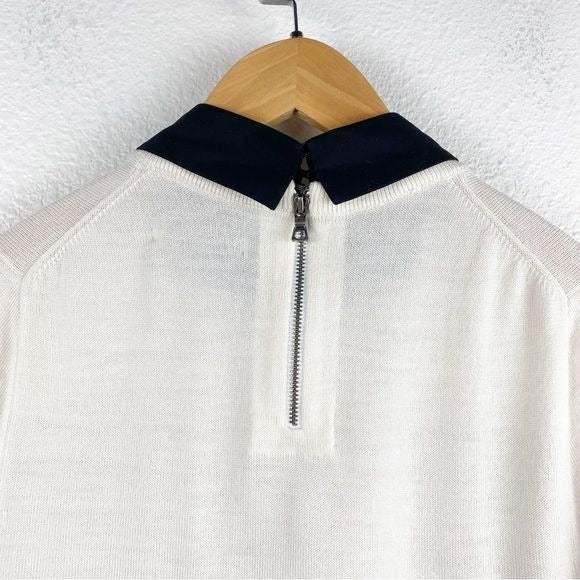 NWT Alice and Olivia Linden Stace Face Short Sleeve Sweater Size Small