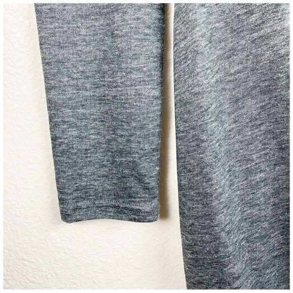 Leith Gray Bodycon Ruched Long Sleeve Dress Size Medium