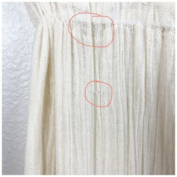Jen’s Pirate Booty for Free People Cream Gauze Maxi Dress Size Medium