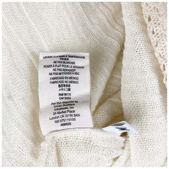 Jen’s Pirate Booty for Free People Cream Gauze Maxi Dress Size Medium