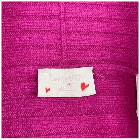 Lanvin Petite Pink Shrug Cashmere/Wool Cardigan Size 4