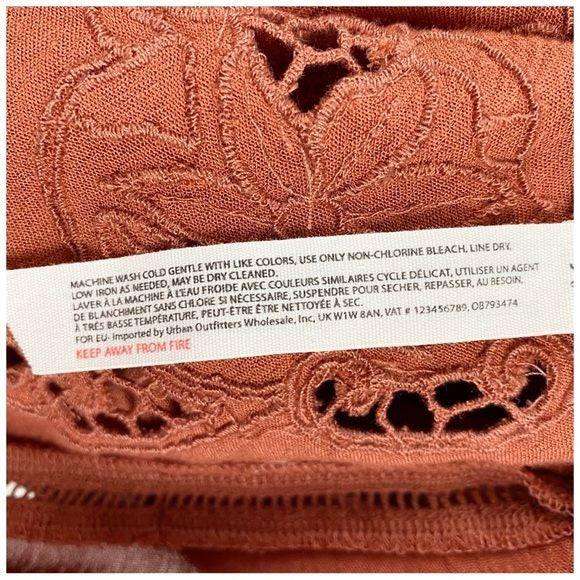 Free People Heat Wave Tunic Dress in Terracotta Size XS