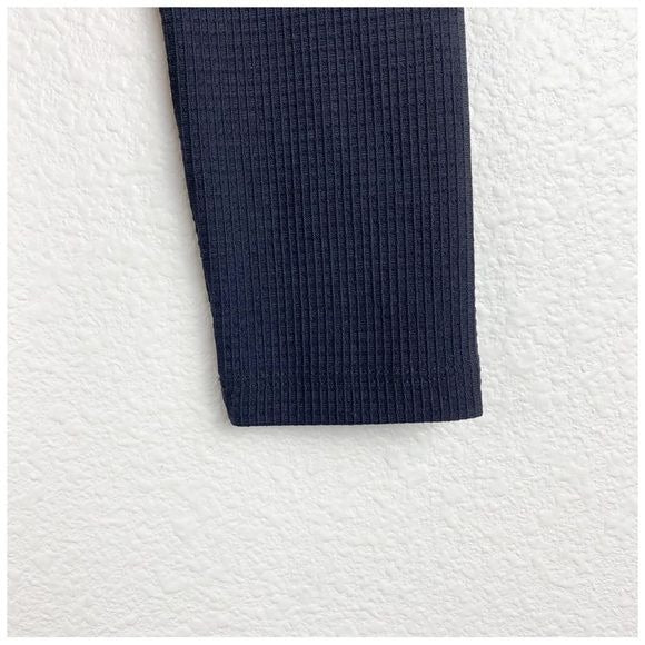 Year of Ours Thermal Nancy Crop in Black Size Small