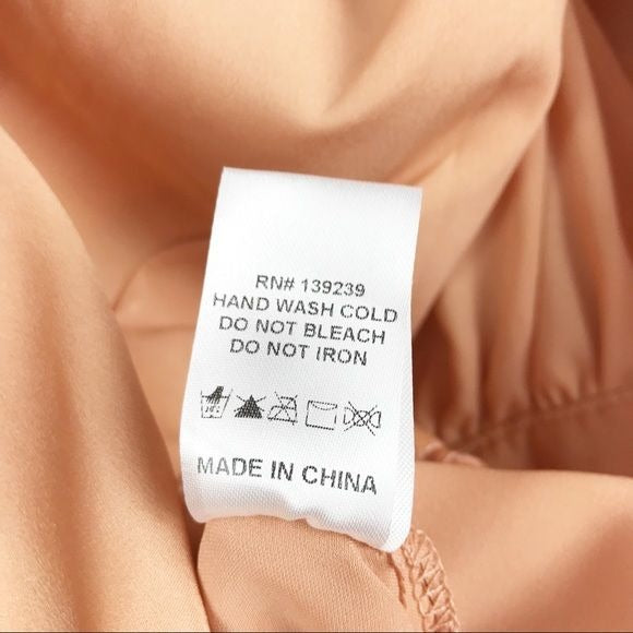 Do+Be Orange Satin Jumpsuit Size Large
