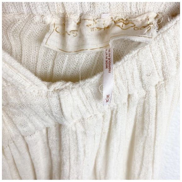 Jen’s Pirate Booty for Free People Cream Gauze Maxi Dress Size Medium