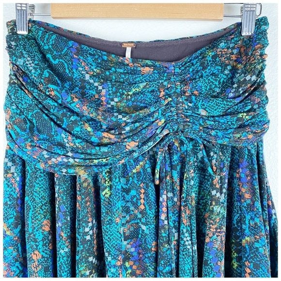 Free People Saturday Sun Mini Skirt in Black Multi Size 2