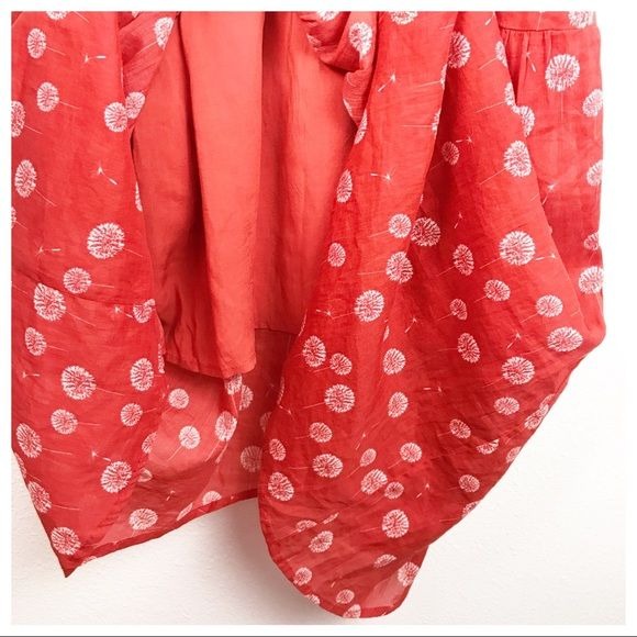 Trovata Birds of Paradise Red Dandelion Dress Size Medium