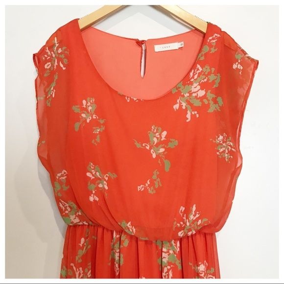 Lush Floral Maxi Dress Size Small