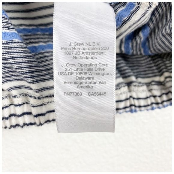 Madewell Jacquard Keyhole Crop Top in Stripe Size Small