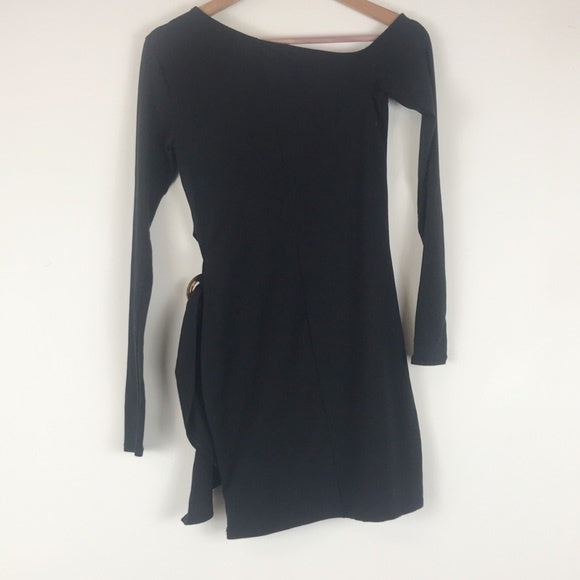 NWT Free People Frankie Mini Dress in Black - XS