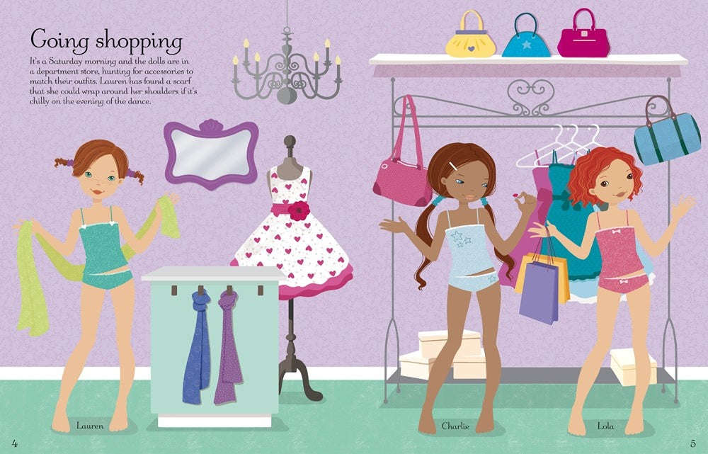 Usborne Sticker Dolly Dressing School Dance