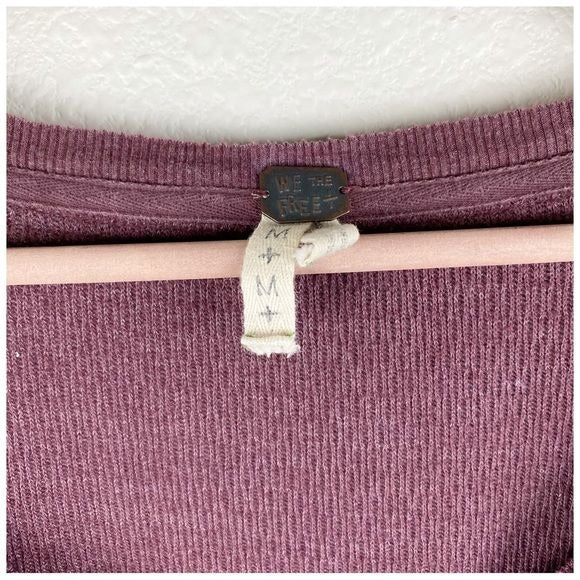 Free People Rainbow Thermal Long Sleeve Size Medium