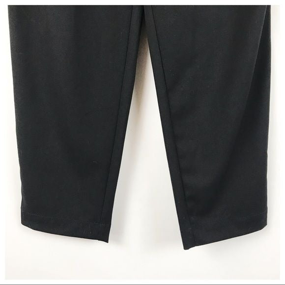 Gap Black Pleated Cropped Pants Size 0
