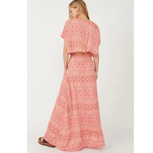 Free People Marion Skirt Set in Candy Combo Size 2