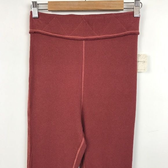 Free People NWT Under The Stars Slim Flares in Rosewood Size Large