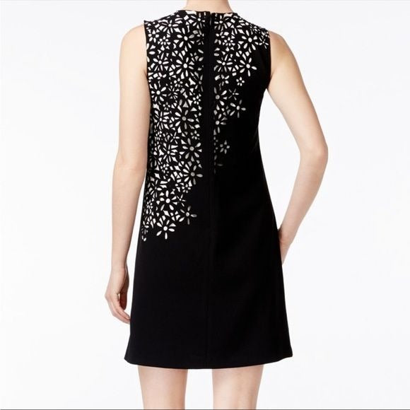 Calvin Klein Laser Floral Cutout Shift Dress Size 8P
