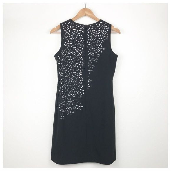Calvin Klein Laser Floral Cutout Shift Dress Size 8P