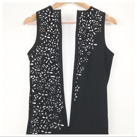 Calvin Klein Laser Floral Cutout Shift Dress Size 8P