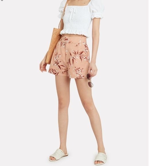 Joie Farron Linen Shorts in Warm Blush Size 0