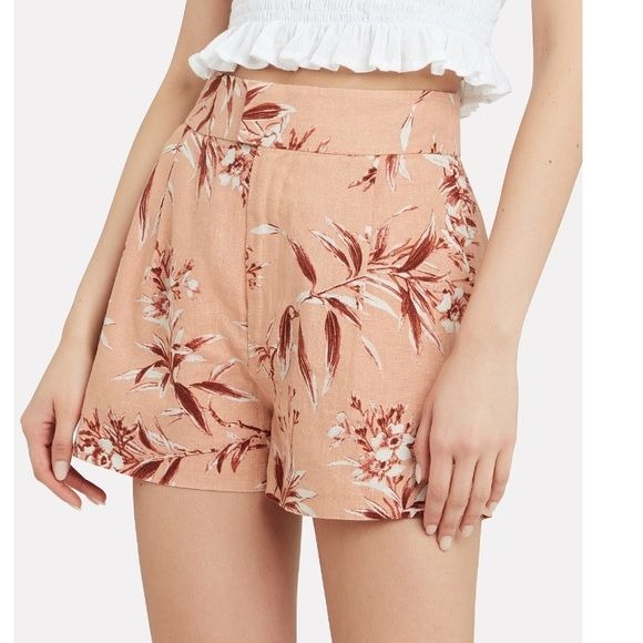 Joie Farron Linen Shorts in Warm Blush Size 0