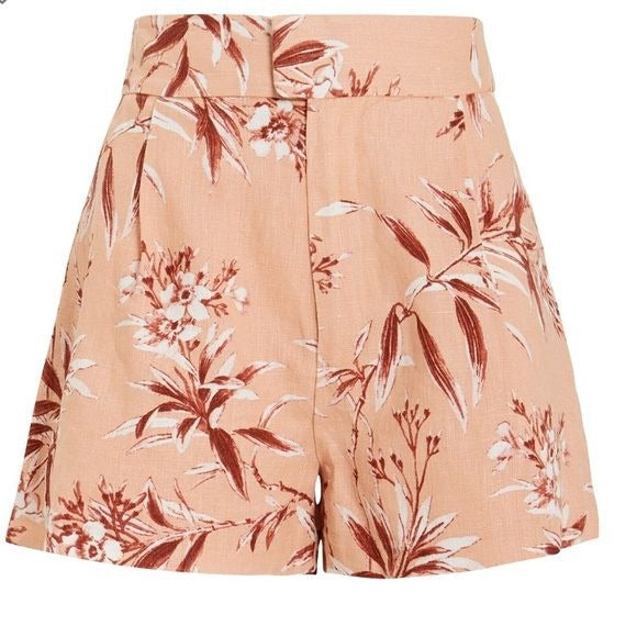 Joie Farron Linen Shorts in Warm Blush Size 0