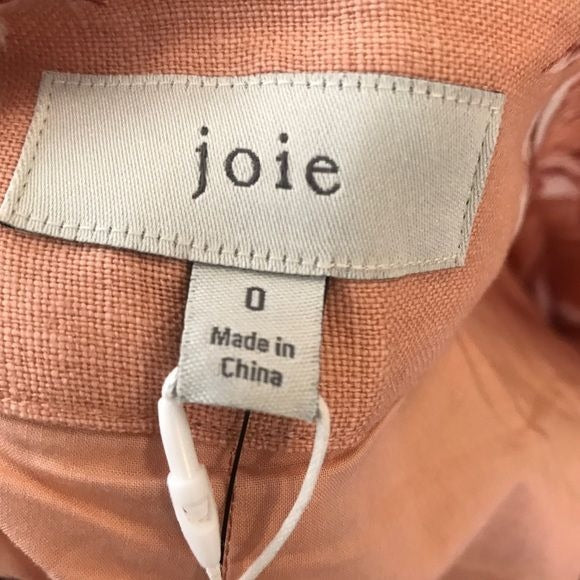 Joie Farron Linen Shorts in Warm Blush Size 0
